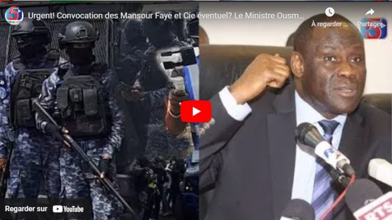 Urgent! Convocation des Mansour Faye et Cie éventuel? Le Ministre Ousmane Diagne dans le Traitement