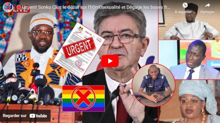 🛑Urgent! Sonko Clos le débat sur l'homosexualité et Dégage les bases française, 20 mesure de Diomaye