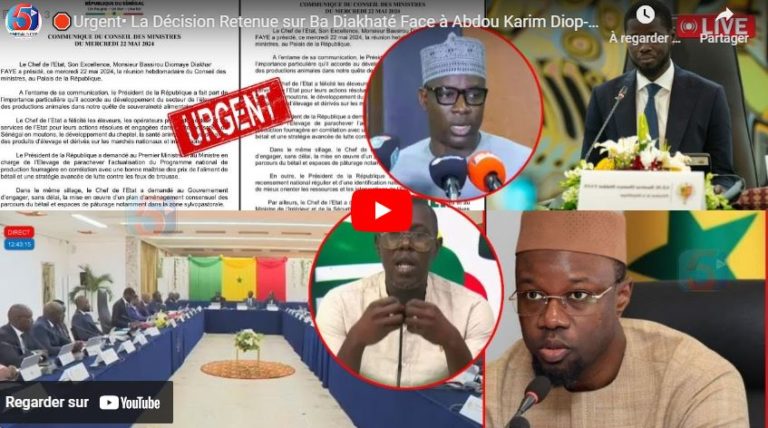 🛑Urgent• La Décision Retenue sur Ba Diakhaté Face à Abdou Karim Diop-Les Décisions de Diomaye-Sonko