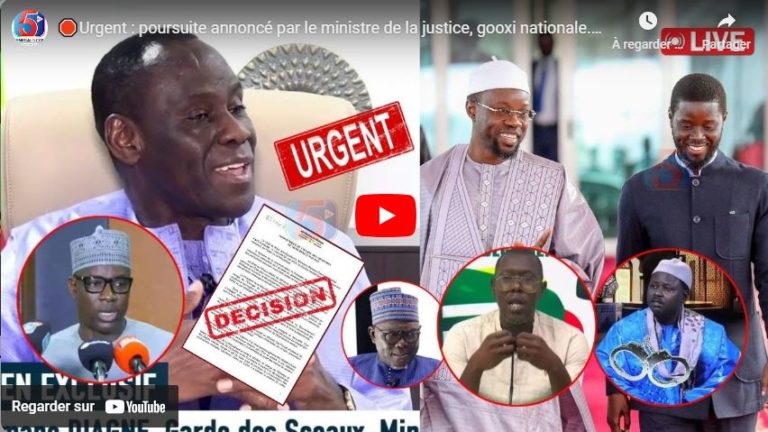 🛑Urgent : poursuite annoncé par le ministre de la justice, gooxi nationale...Loi sur l'Hm0sexualité