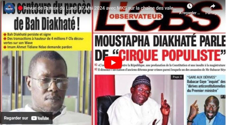 🔴Revue de Presse du Lundi 27 Mai 2024 avec MKS sur la chaîne des valeurs Mourchid Tv