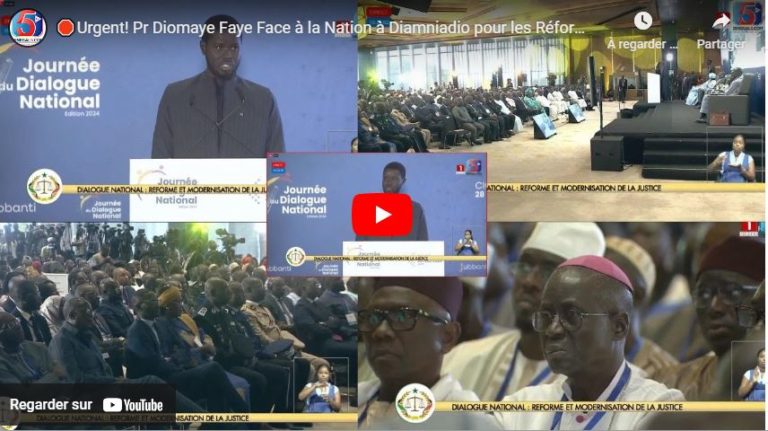 🛑Urgent! Pr Diomaye Faye Face à la Nation à Diamniadio pour les Réformes de la Justice…