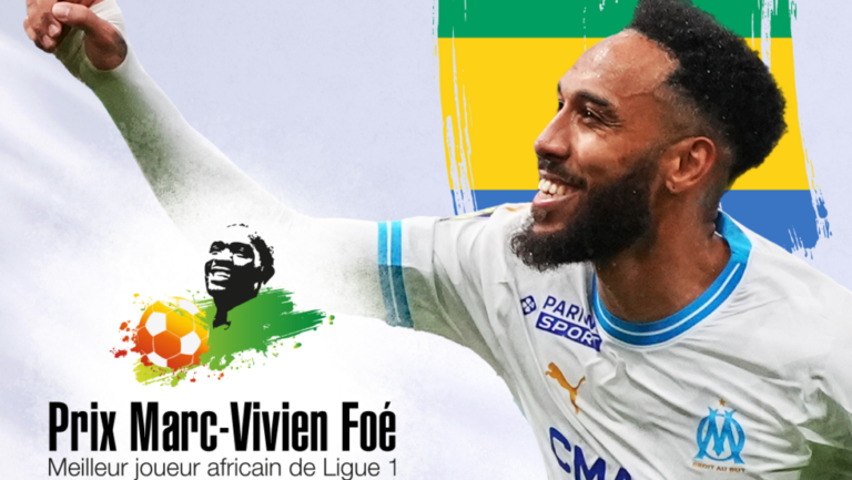 Prix Marc-Vivien Foé 2024: le Gabonais Pierre-Emerick Aubameyang succède à Chancel Mbemba