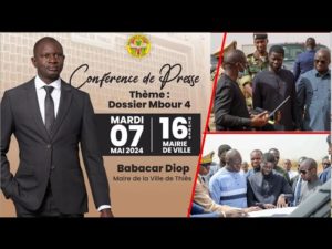 🛑Urgent Dossier Mbour 4 ! Suivez la conférence de presse du maire de la ville Dr Babacar Diop