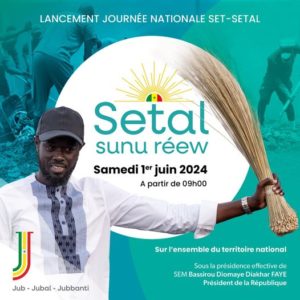 « Set-setal » national le 1er juin : Bassirou Diomaye Faye avec l’ensemble du Gouvernement sur le terrain …