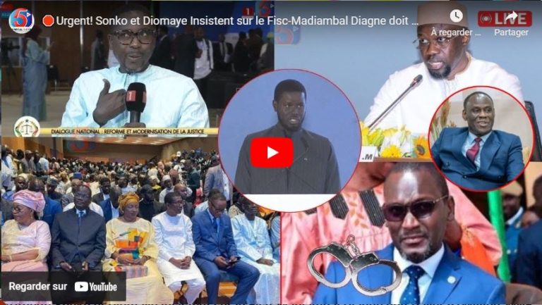 🛑Urgent! Sonko et Diomaye Insistent sur le Fisc-Madiambal Diagne doit Payer 91Million-MNF 45M-Assise
