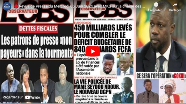 🔴Revue de Presse du Mercredi 05 Juin 2024 avec MKS sur la chaîne des valeurs Mourchid Tv.