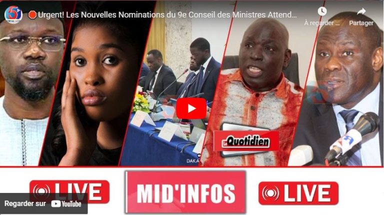 🛑Urgent! Les Nouvelles Nominations du 9e Conseil des Ministres Attendues-Retour de Adji Sarr…