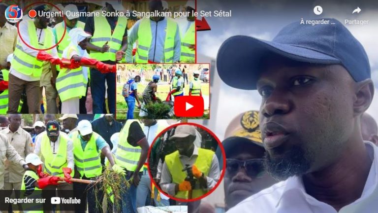 🛑Urgent! Ousmane Sonko à Sangalkam pour le Set Sétal