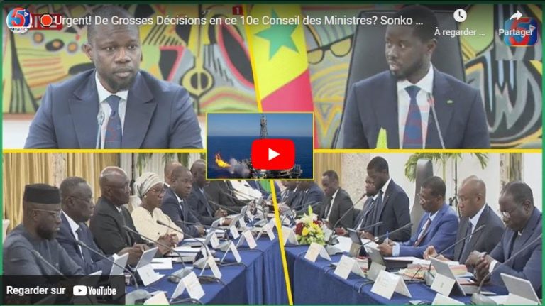 🛑Urgent! De Grosses Décisions en ce 10e Conseil des Ministres? Sonko et Diomaye acteront des