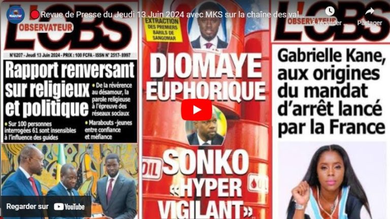 🔴Revue de Presse du Jeudi 13 Juin 2024 avec MKS sur la chaîne des valeurs Mourchid Tv.