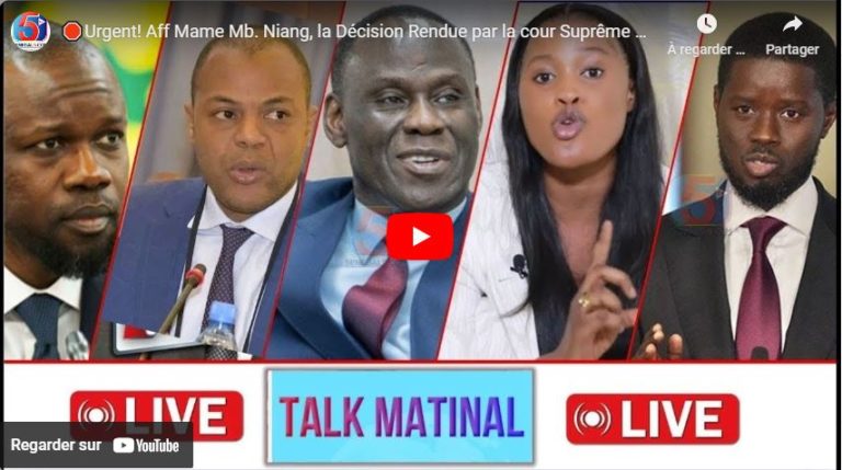 🛑Urgent! Aff Mame Mb. Niang, la Décision Rendue par la cour Suprême Discutable-Sonko et des Dossiers
