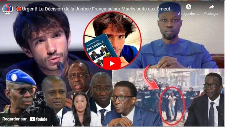 🛑Urgent! La Décision de la Justice Française sur Macky suite aux Émeut€s Manif-Juan Interjette Appel