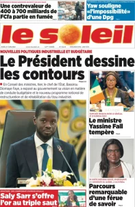 La Une des Quotidiens Nationaux du 27 Juin 2024