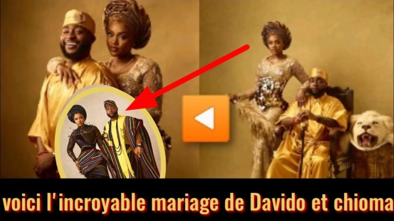 Photos +Vidéo : L’incroyable mariage de Davido et Chioma