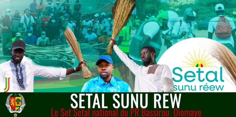 «SETAL SUNU REW »: le Président Diomaye veut un succès de cette deuxième journée d’engagement citoyen