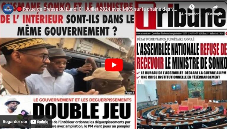 🔴Revue de Presse du Lundi 01 Juillet 2024 avec MKS sur la chaîne des valeurs Mourchid Tv.