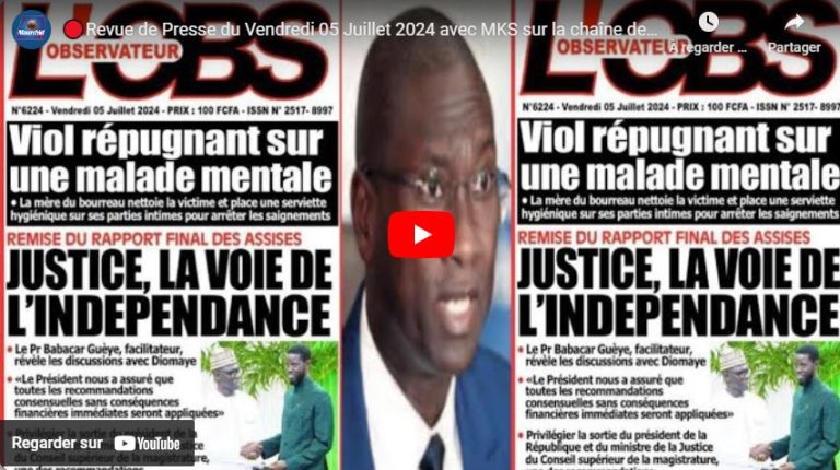 🔴Revue de Presse du Vendredi 05 Juillet 2024 avec MKS sur la chaîne des valeurs Mourchid Tv.
