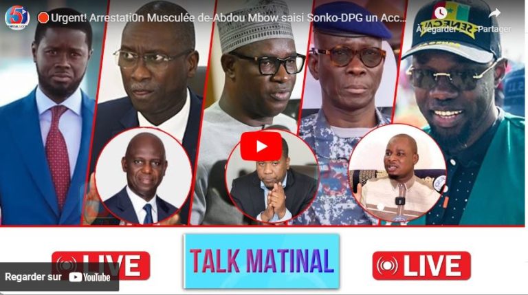 🛑Urgent! Arrestati0n Musculée de-Abdou Mbow saisi Sonko-DPG un Accord Trouvé-Moussa Fall