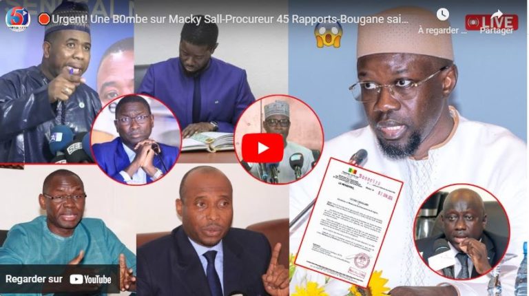 🛑Urgent! Une B0mbe sur Macky Sall-Procureur 45 Rapports-Bougane saisit Assemblée: G.G