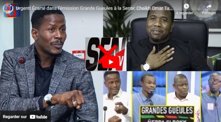 Urgent! Écarté dans l’émission Grande Gueules à la Sentv: Cheikh Omar Talla Démissionne chez Bougane