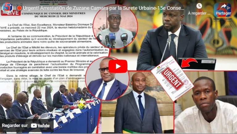 🛑Urgent! Arrestati0n de Zuzane Camara par la Surete Urbaine-15e Conseil des Ministres des Nomination