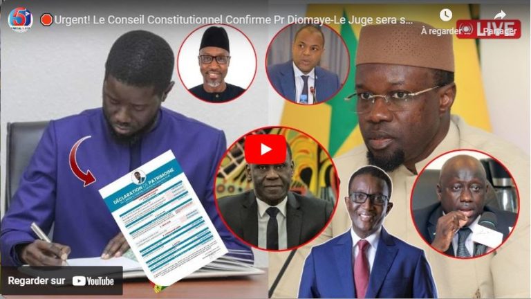 🛑Urgent! Le Conseil Constitutionnel Confirme Pr Diomaye-Le Juge sera saisit: Ousmane Diagne rassure-