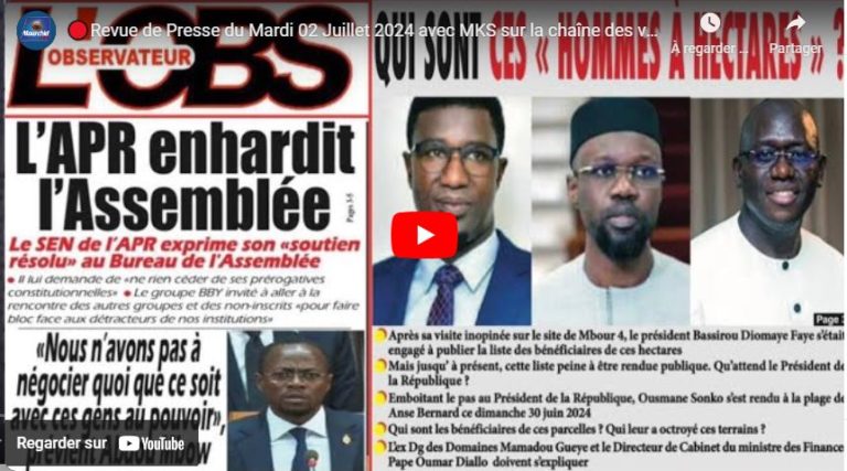 🔴Revue de Presse du Mardi 02 Juillet 2024 avec MKS sur la chaîne des valeurs Mourchid Tv.