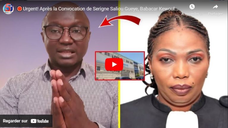 🛑Urgent! Après la Convocation de Serigne Saliou Gueye, Babacar Kewoulo répond Dior Diagne à la S.R