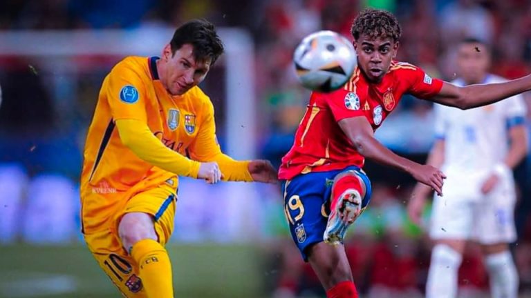 Lamine Yamal a complètement copié la technique de frappe de Messi, regardez !