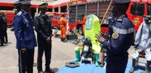 Visite de travail : Le général Martin Faye à l'Etat-major des sapeurs-pompiers