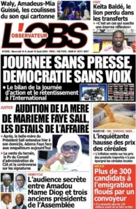 Découvrez les Unes des journaux sénégalais du mercredi 14 août 2024