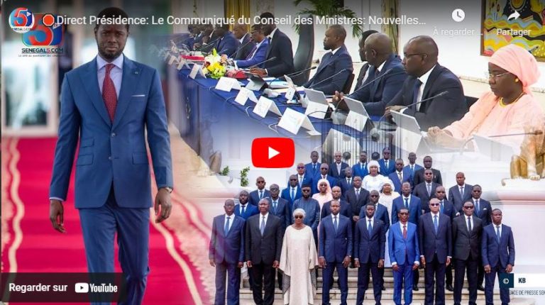 🛑Direct Présidence: Le Communiqué du Conseil des Ministres: Nouvelles Nominations