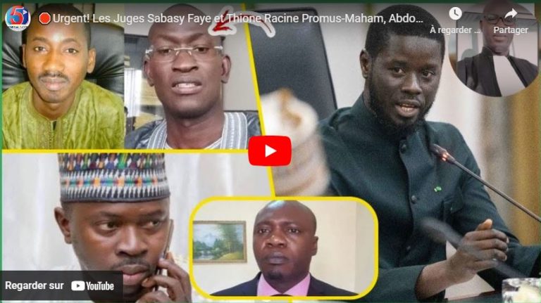 🛑Urgent! Les Juges Sabasy Faye et Thione Racine Promus-Maham, Abdou Karim, Mamadou Seck Sanctionnés
