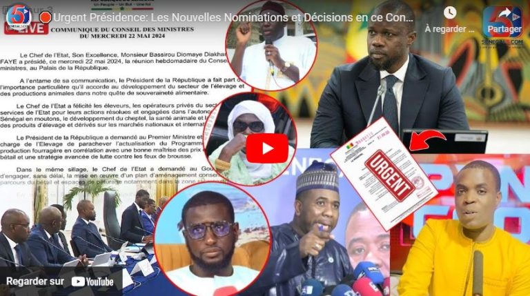 🛑Urgent Présidence: Les Nouvelles Nominations et Décisions en ce Conseil des Ministre Attendue: Ardo
