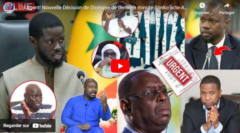 🛑Urgent! Nouvelle Décision de Diomaye de dernière minute-Sonko acte-Alliance Barth et Bougane-Touba