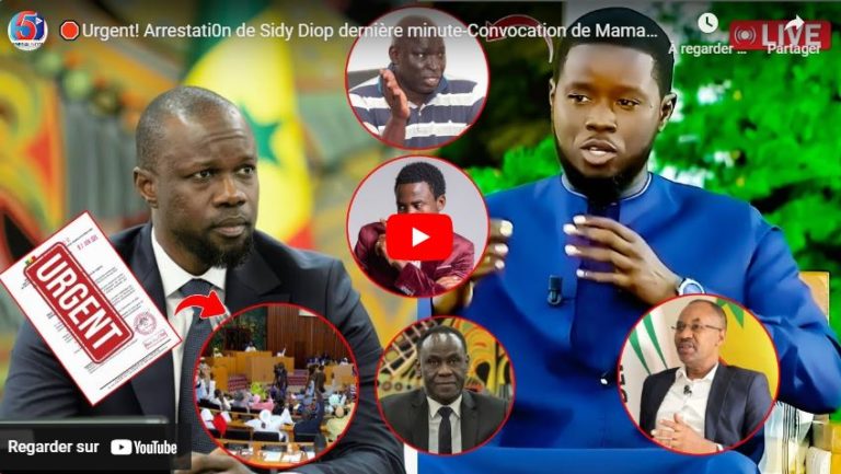 🛑Urgent! Arrestati0n de Sidy Diop dernière minute-Convocation de Mamadou Ibra Kane-Décision de Diomaye