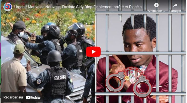 Urgent! Mauvaise Nouvelle, l’Artiste Sidy Diop Finalement arrêté et Placé sous Mandat de Dépôt