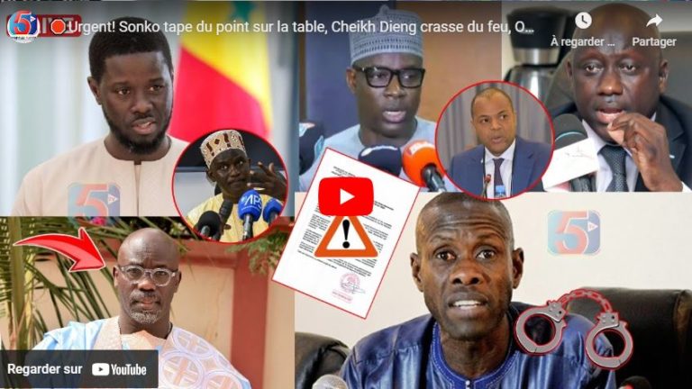 🛑Urgent! Sonko tape du point sur la table, Cheikh Dieng crasse du feu, OFNAC à la manœuvre