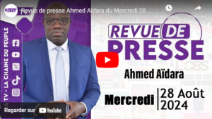 Revue de presse Ahmed Aïdara du Mercredi 28 Août 2024