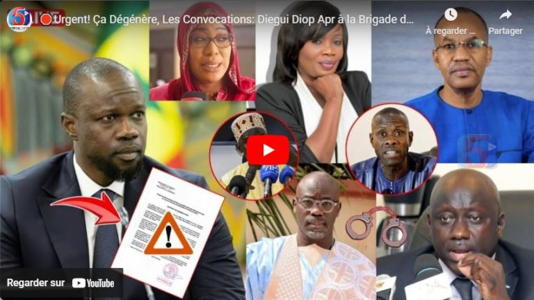 🛑Urgent! Ça Dégénère, Les Convocations: Diegui Diop Apr à la Brigade de R -Sonko Confirme Pape Ale..