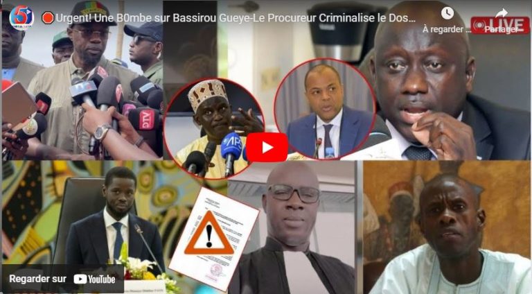🛑Urgent! Une B0mbe sur Bassirou Gueye-Le Procureur Criminalise le Dossier de…-Sonko patte d’oie