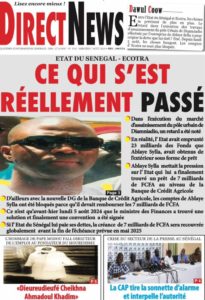 La Une des Quotidiens Nationaux du 7 Août 2024