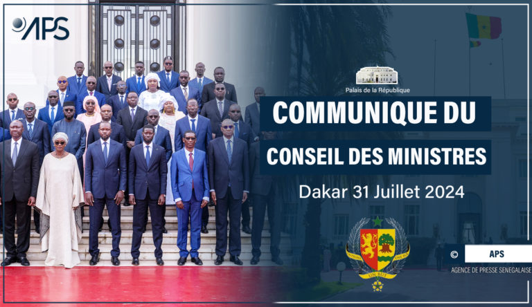Conseil des ministres du mercredi 31 juillet 2024