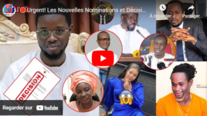 🛑Urgent! Les Nouvelles Nominations et Décisions en ce Conseil des Ministres-Nabou Ley devant Parquet