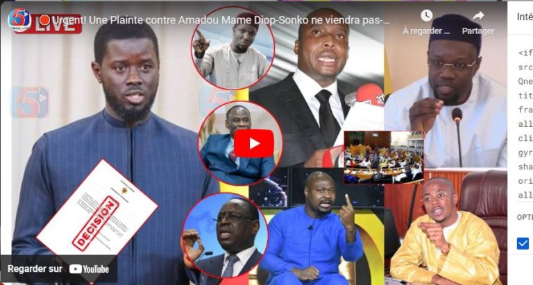 🛑Urgent! Une Plainte contre Amadou Mame Diop-Sonko ne viendra pas-Mansour Faye et Cie Convoqués