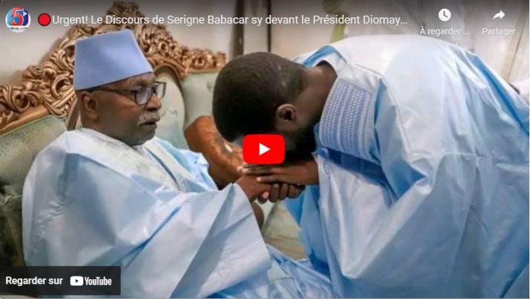 🔴Urgent! Le Discours de Serigne Babacar sy devant le Président Diomaye DIAKHAR Faye…
