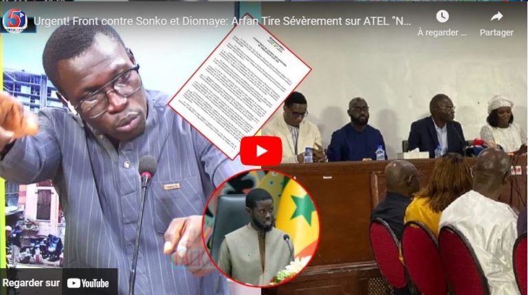 Urgent! Front contre Sonko et Diomaye: Arfan Tire Sévèrement sur ATEL "Niom ta lougnou wone Sénégal"
