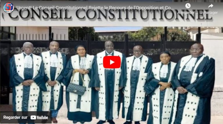 Urgent! Le Conseil Constitutionnel Rejette le Recours de l’Opposition et Confirme les Élections Légi