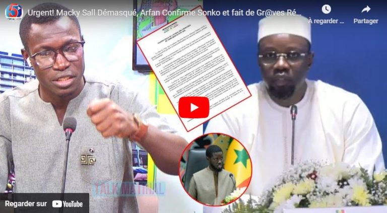 Urgent! Macky Sall Démasqué, Arfan Confirme Sonko et fait de Gr@ves Révélations sur le Carnage Finan